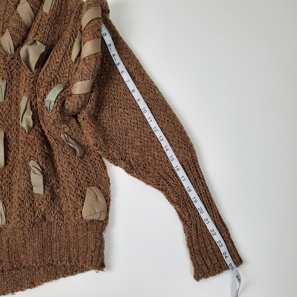 Vintage Mary Farrin browb chunky knit sweater - Picture 9 of 12